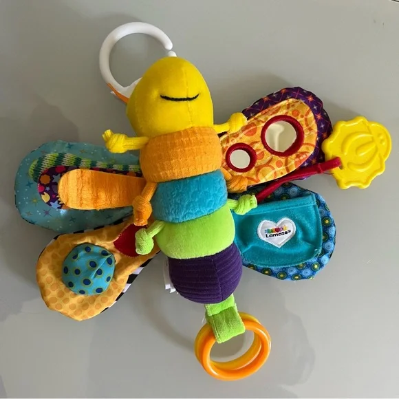 LAMAZE Colorful Butterfly Plush Sensory Toy - Picture 1 of 7